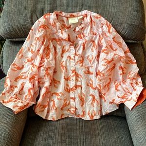 Maeve Anthropologie lobster shirt